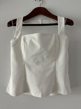 Francesca's Collections White Square-Neck Camisole